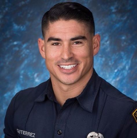 Photo of Firefighter Bryce Gutierrez in uniform