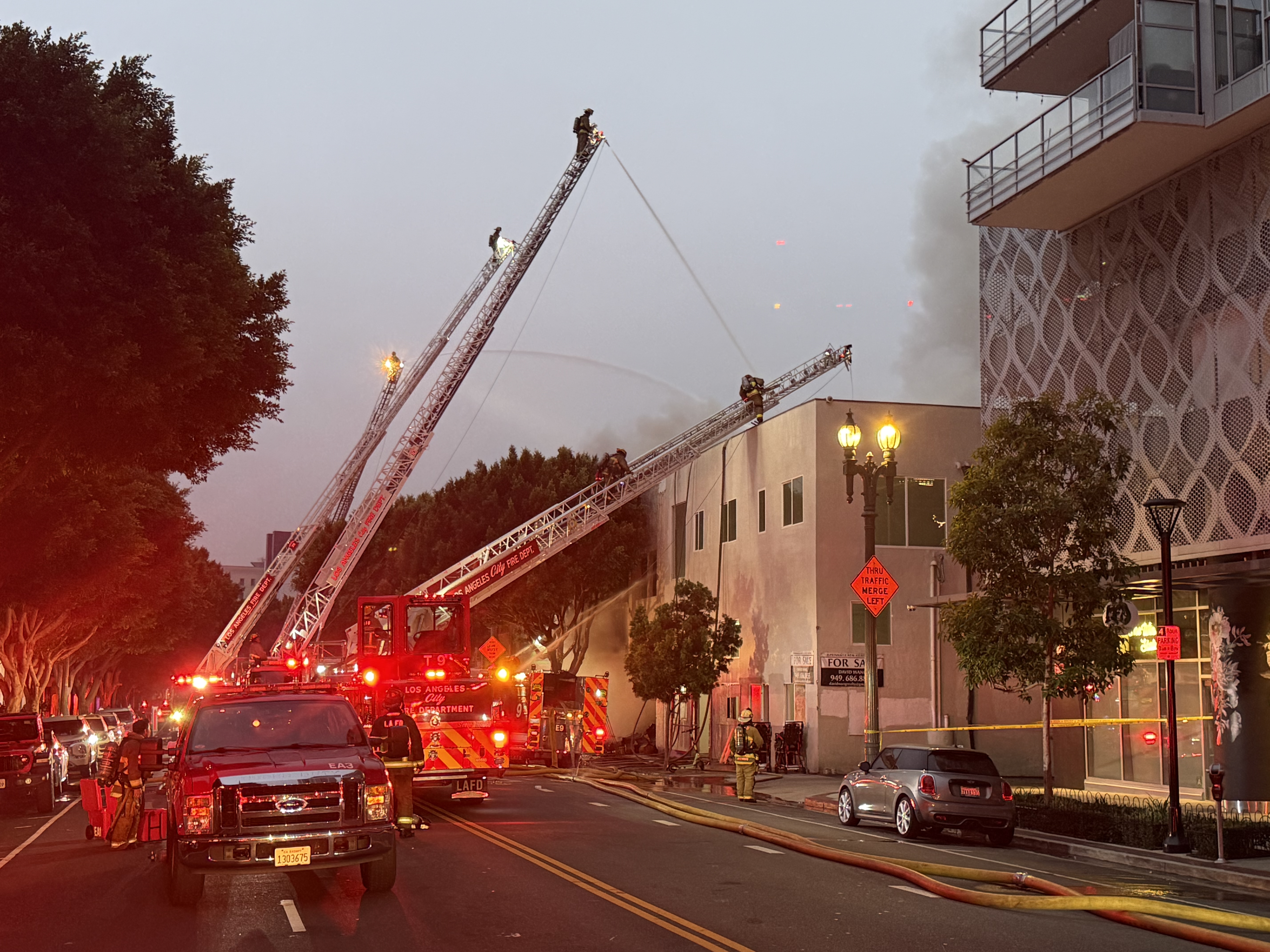 Heavy stream operations Photo Credit: LAFD Captain II Cody Weireter