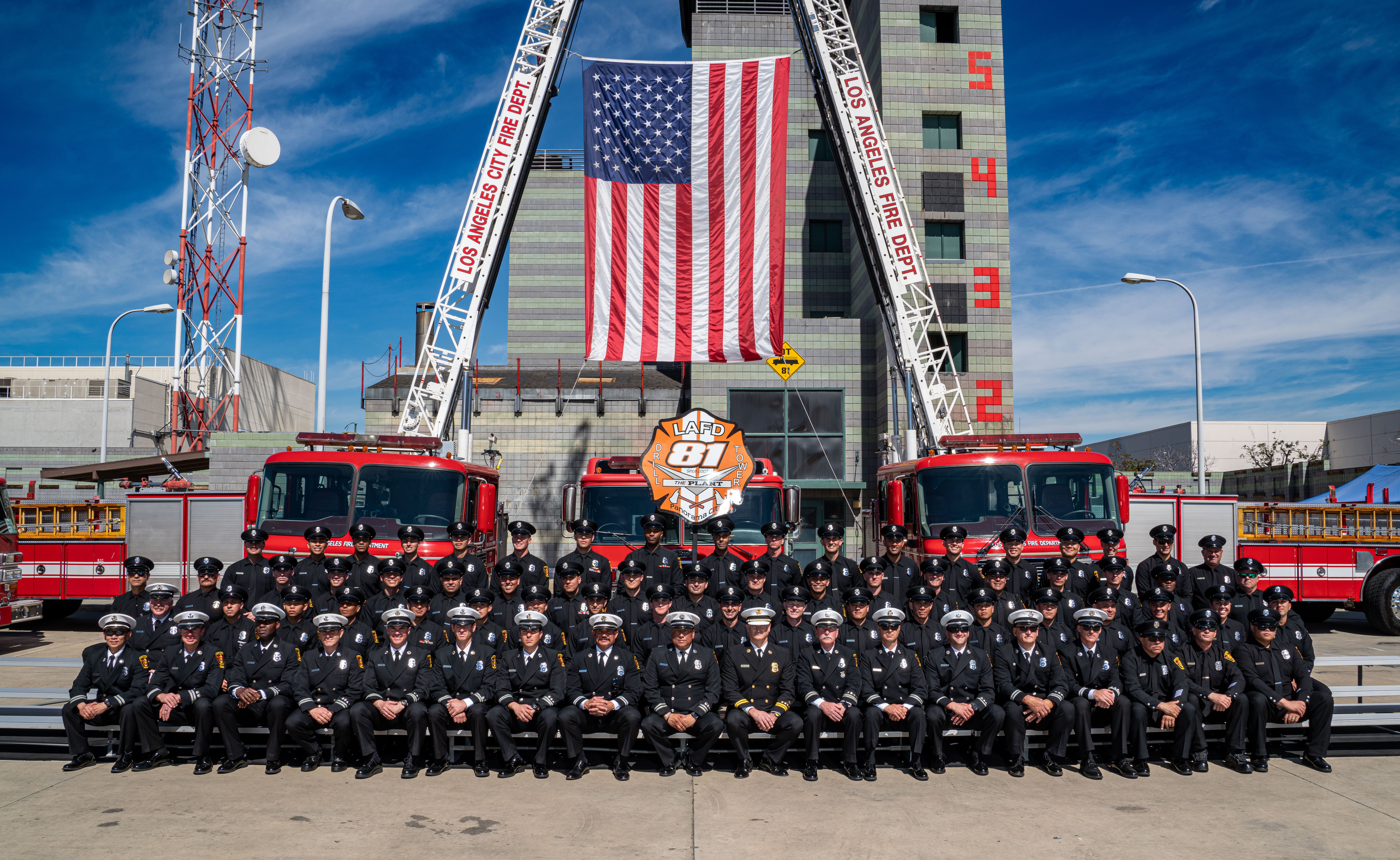 Graduates and Instructors of LAFD Recruit Training Academy Class 2022-3
